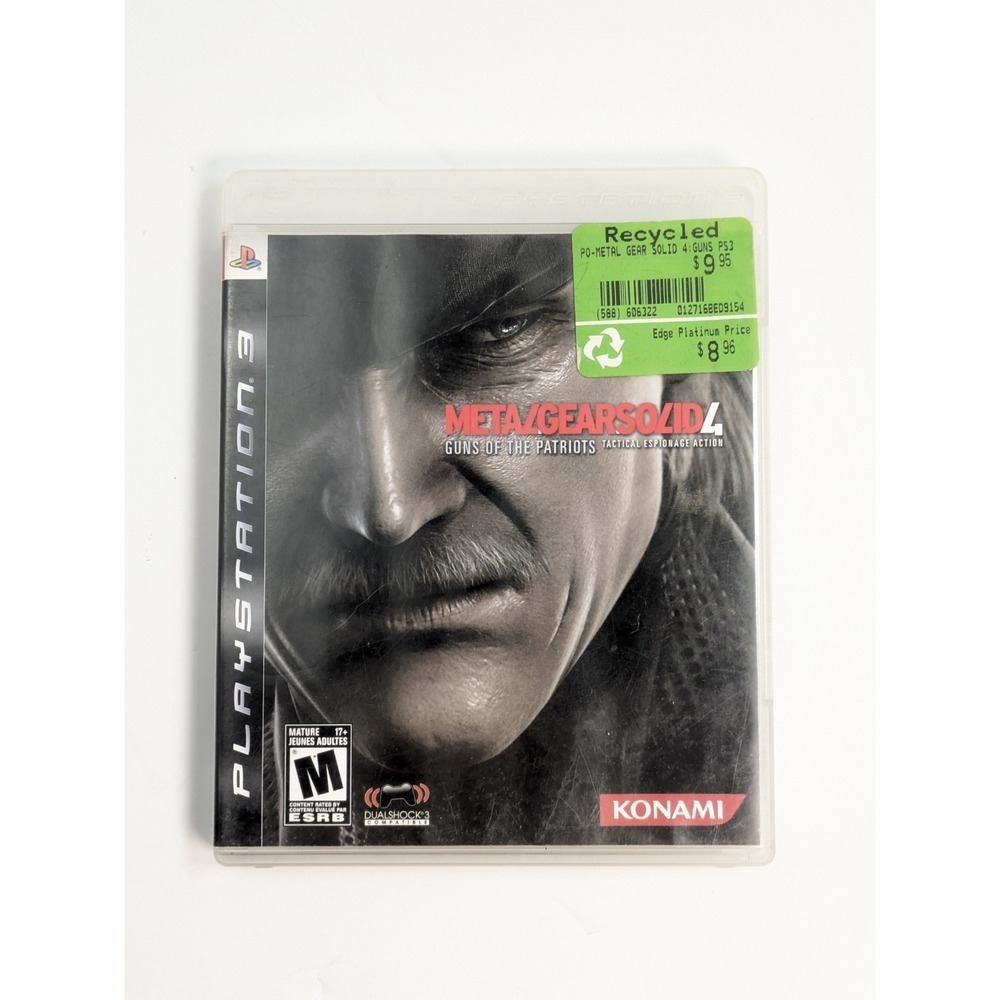 Metal Gear Solid 4: Guns of the Patriots (PS3) Complete In Box CIB